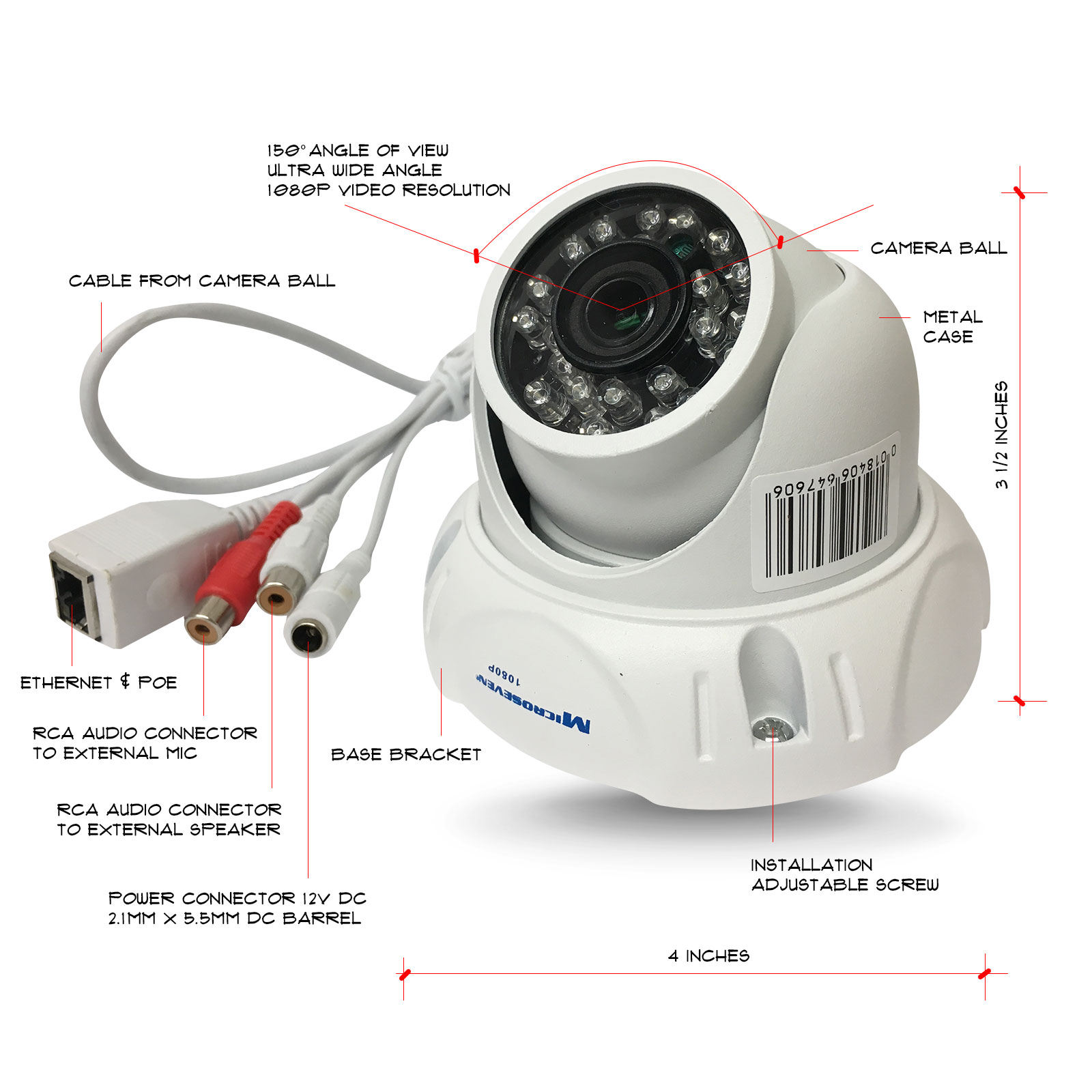 poe camera with two way audio